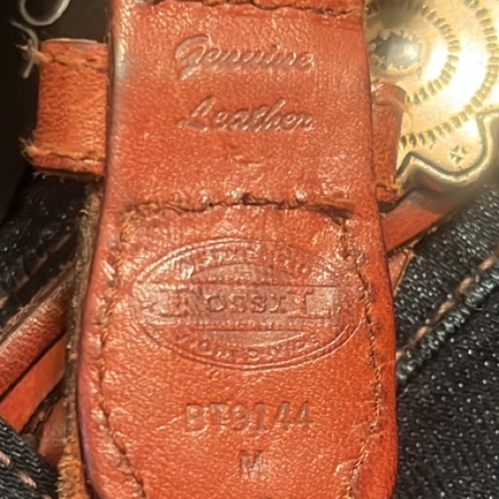 Fossil Vintage Braided Brown Leather Belt with Floral Concha - Picture 3 of 13